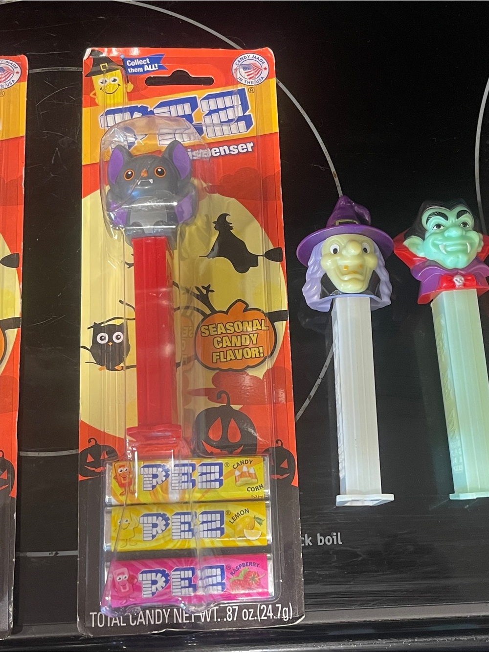 PEZ Halloween Bat Candy Dispenser - Purple & Red